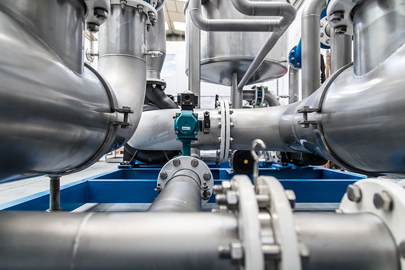 Vista detalle de planta depuradora | Trabajos en acero inoxidable a medida para el tratamiento de aguas residuales | ITM INOX